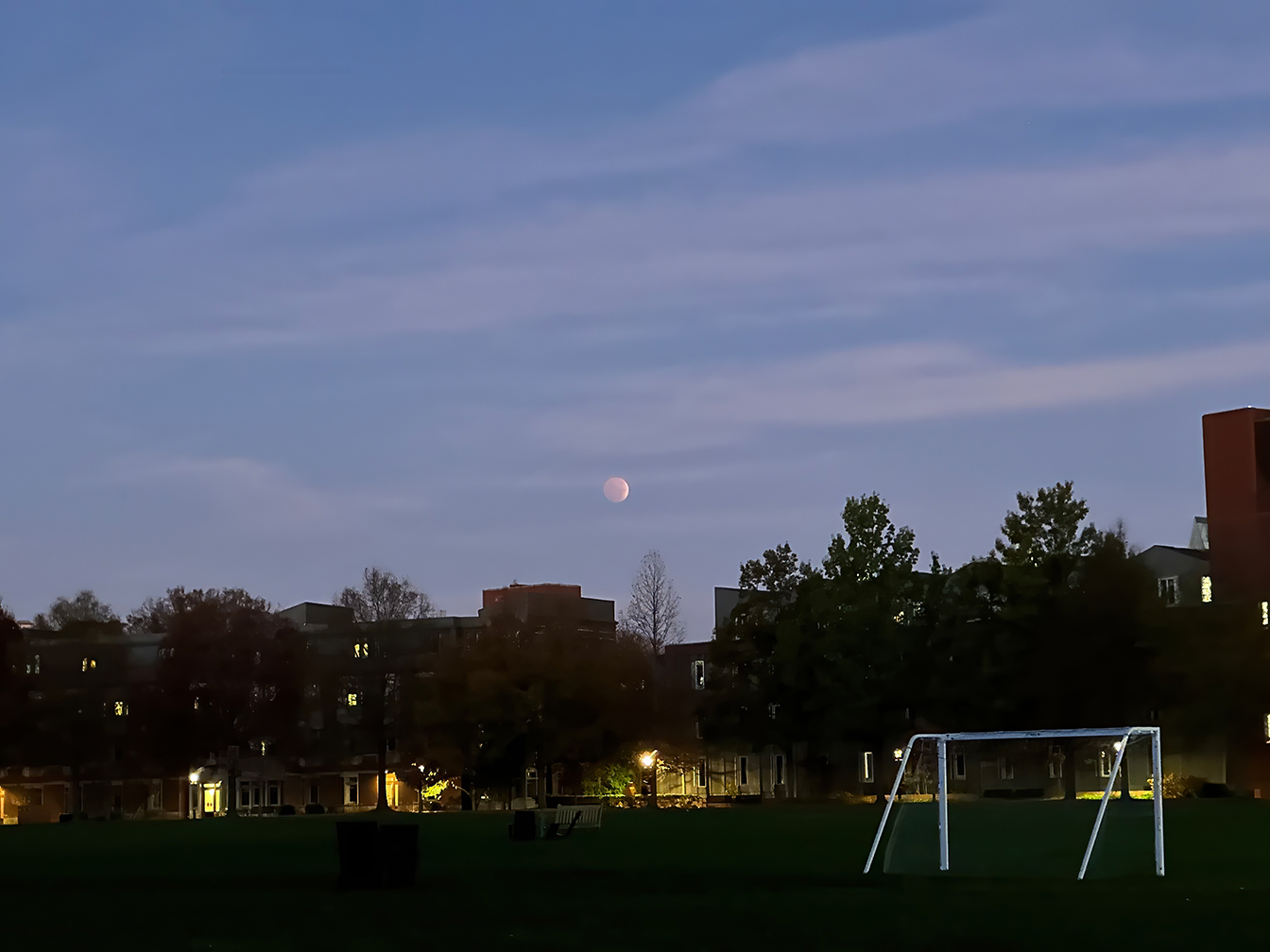 Total Lunar eclipse at Poe Field
